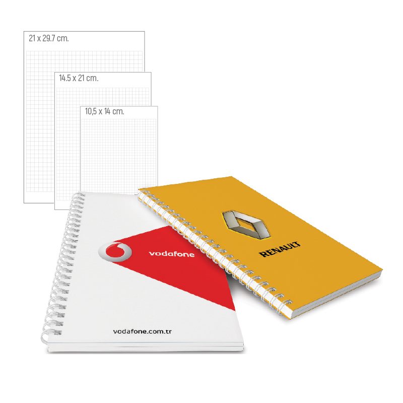 BK-03-1421 Yandan Spiralli Karton Defter